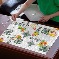 Hawaiian Quilts Puzzle Tropical Fruits and Plants LT03 - Polynesian Pride