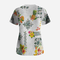 Hawaiian Quilts Scrub Top Tropical Fruits and Plants LT03 - Polynesian Pride