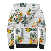 Hawaiian Quilts Sherpa Hoodie Tropical Fruits and Plants LT03 - Polynesian Pride