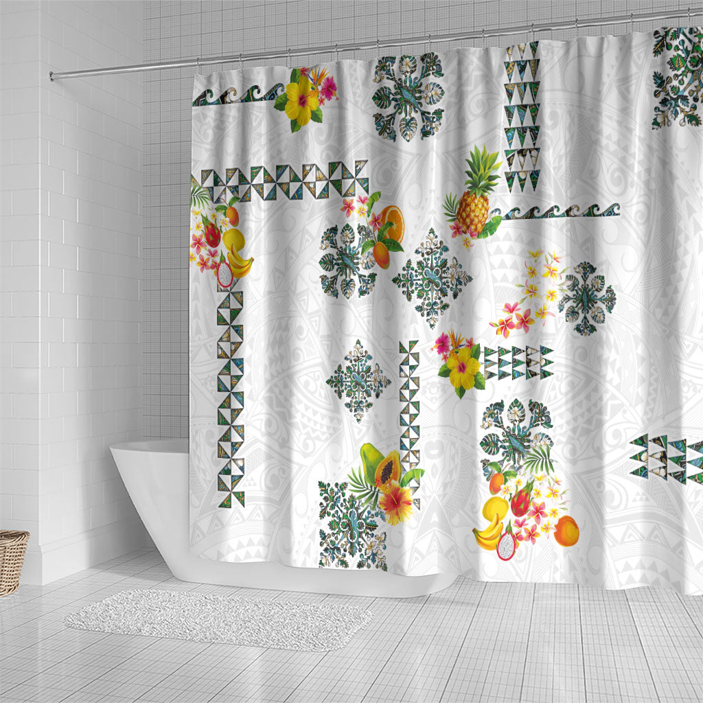 Hawaiian Quilts Shower Curtain Tropical Fruits and Plants LT03 - Polynesian Pride