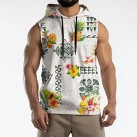 Hawaiian Quilts Sleeveless Hoodie Tropical Fruits and Plants LT03 - Polynesian Pride