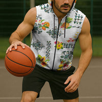 Hawaiian Quilts Sleeveless Zip Hoodie Tropical Fruits and Plants LT03 - Polynesian Pride