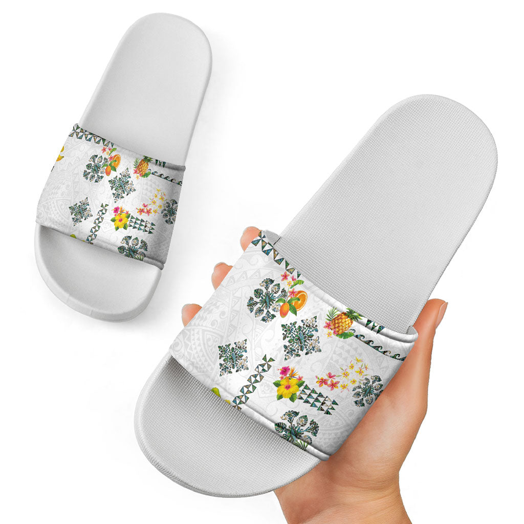 Hawaiian Quilts Slide Sandals Tropical Fruits and Plants LT03 - Polynesian Pride