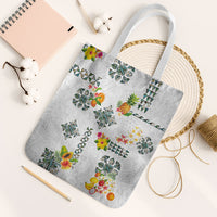 Hawaiian Quilts Tote Bag Tropical Fruits and Plants LT03 White Strap One Size White - Polynesian Pride