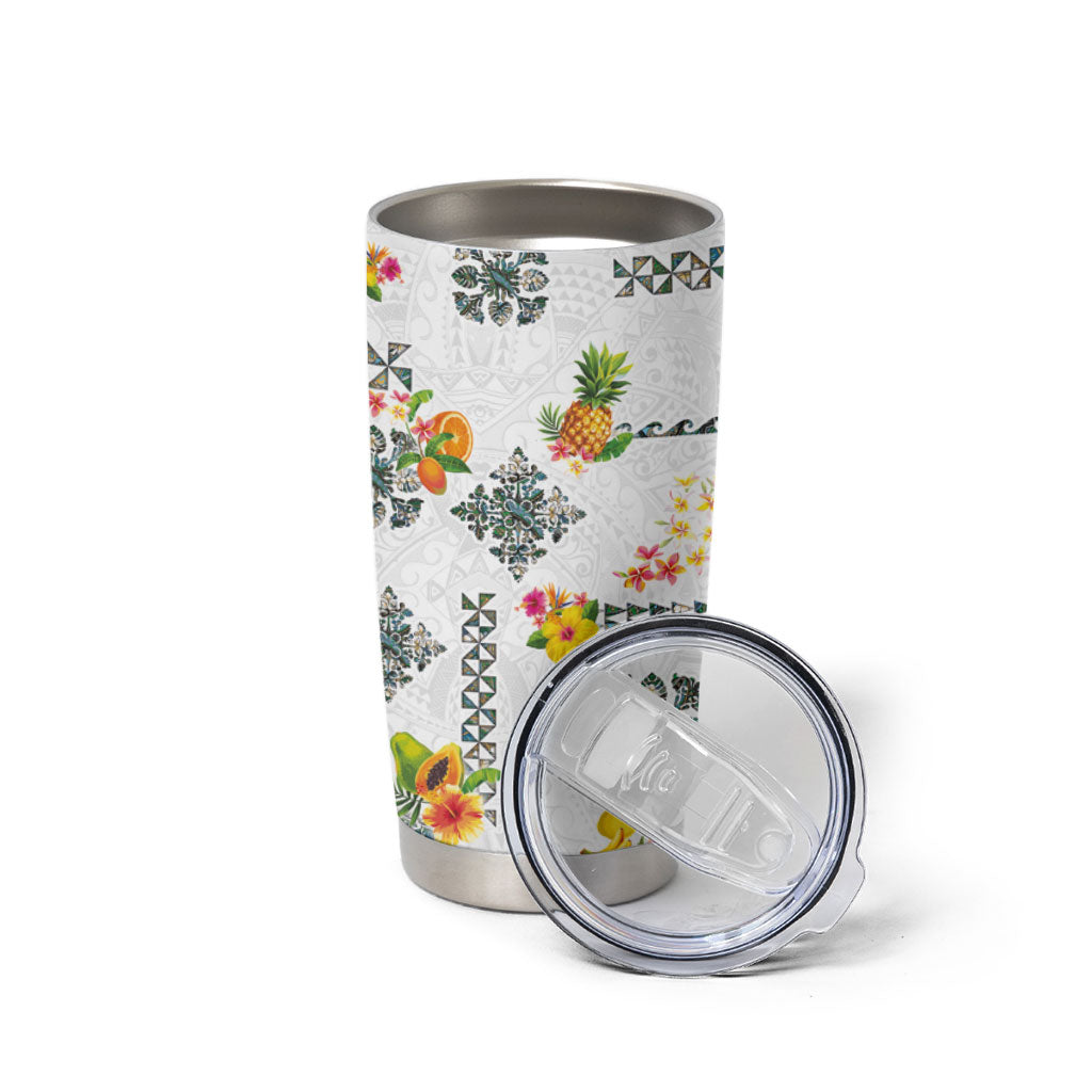 Hawaiian Quilts Tumbler Cup Tropical Fruits and Plants LT03 - Polynesian Pride