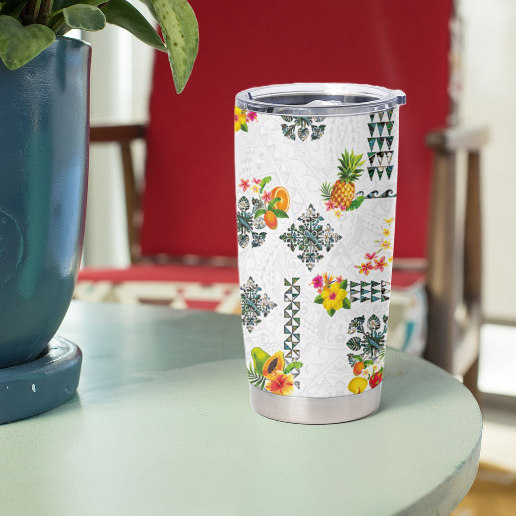 Hawaiian Quilts Tumbler Cup Tropical Fruits and Plants LT03 - Polynesian Pride