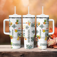 Hawaiian Quilts Tumbler With Handle Tropical Fruits and Plants LT03 - Polynesian Pride