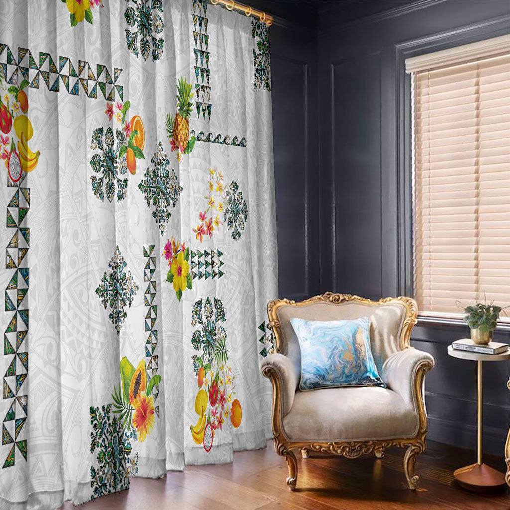 Hawaiian Quilts Window Curtain Tropical Fruits and Plants LT03 - Polynesian Pride