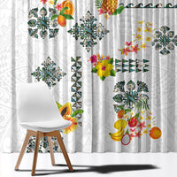 Hawaiian Quilts Window Curtain Tropical Fruits and Plants LT03 - Polynesian Pride