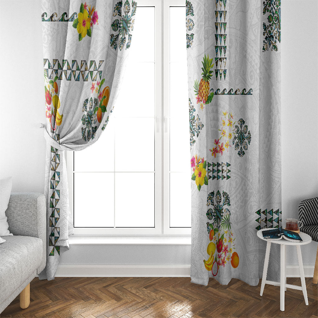 Hawaiian Quilts Window Curtain Tropical Fruits and Plants LT03 - Polynesian Pride