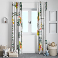 Hawaiian Quilts Window Curtain Tropical Fruits and Plants LT03 - Polynesian Pride
