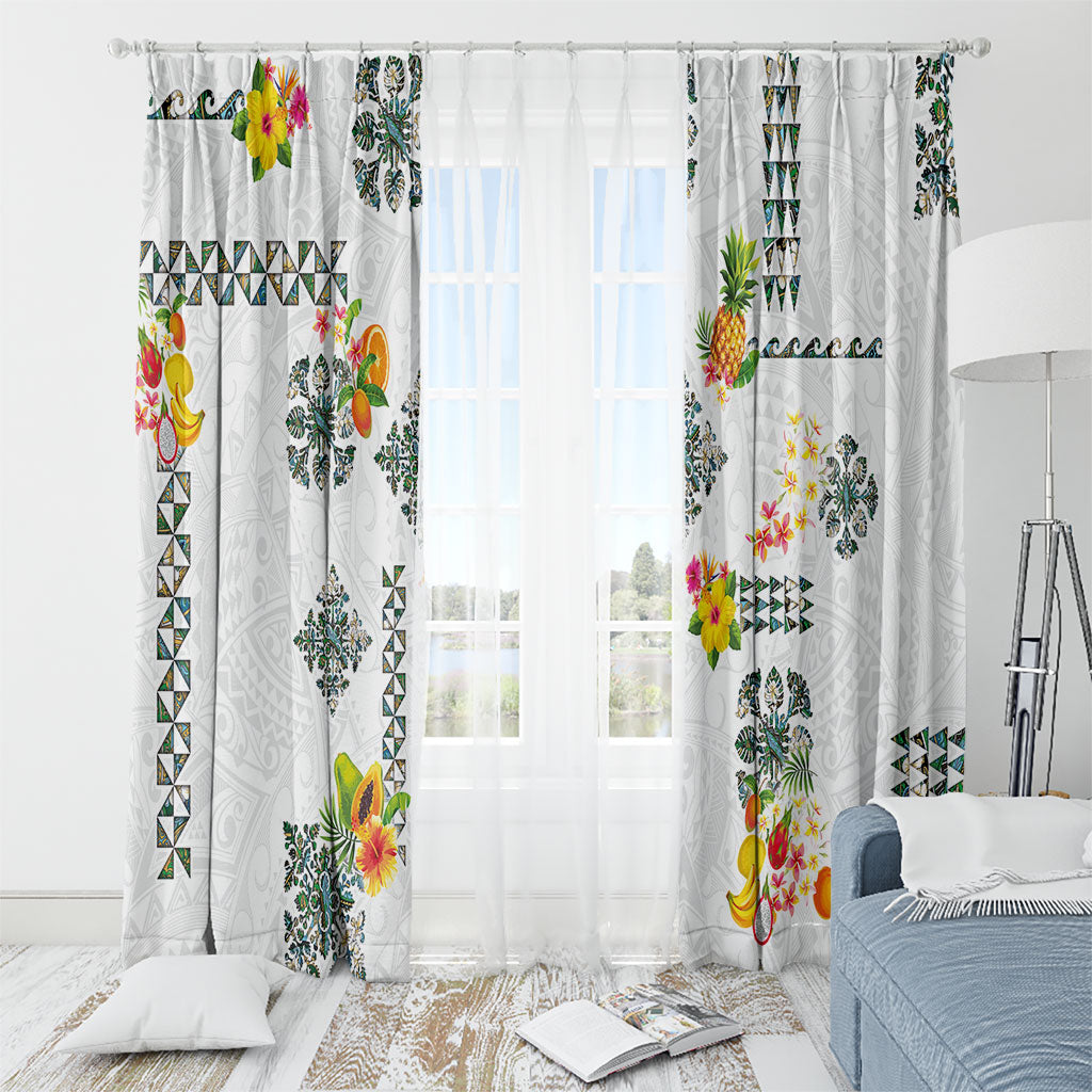 Hawaiian Quilts Window Curtain Tropical Fruits and Plants LT03 - Polynesian Pride