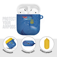 Tuvalu Heritage AirPods Case Map of the Islands and Polynesia Pattern LT03 - Polynesian Pride
