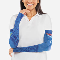 Tuvalu Heritage Arm Sleeves Map of the Islands and Polynesia Pattern LT03 - Polynesian Pride