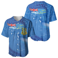 Tuvalu Heritage Baseball Jersey Map of the Islands and Polynesia Pattern LT03 - Polynesian Pride