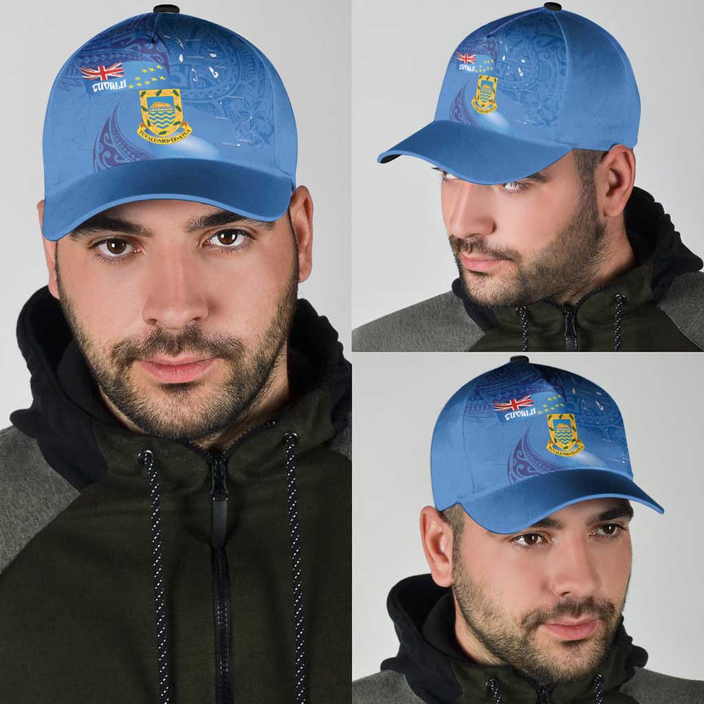 Tuvalu Heritage Classic Cap Map of the Islands and Polynesia Pattern LT03 - Polynesian Pride