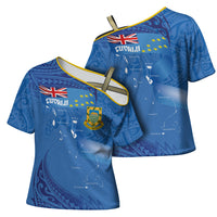 Tuvalu Heritage Cross Shoulder Shirt Map of the Islands and Polynesia Pattern LT03 - Polynesian Pride