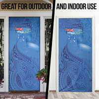 Tuvalu Heritage Door Cover Map of the Islands and Polynesia Pattern LT03 - Polynesian Pride