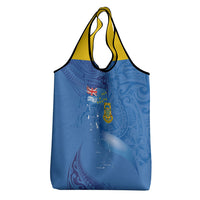 Tuvalu Heritage Grocery Bag Map of the Islands and Polynesia Pattern LT03 - Polynesian Pride