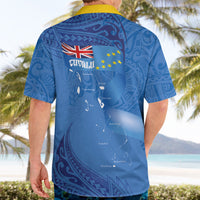 Tuvalu Heritage Hawaiian Shirt Map of the Islands and Polynesia Pattern LT03 - Polynesian Pride