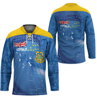 Tuvalu Heritage Hockey Jersey Map of the Islands and Polynesia Pattern LT03 - Polynesian Pride