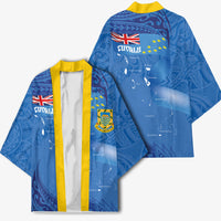 Tuvalu Heritage Kimono Map of the Islands and Polynesia Pattern LT03 - Polynesian Pride