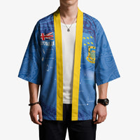 Tuvalu Heritage Kimono Map of the Islands and Polynesia Pattern LT03 - Polynesian Pride