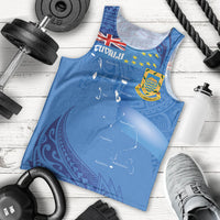 Tuvalu Heritage Men Tank Top Map of the Islands and Polynesia Pattern LT03 - Polynesian Pride