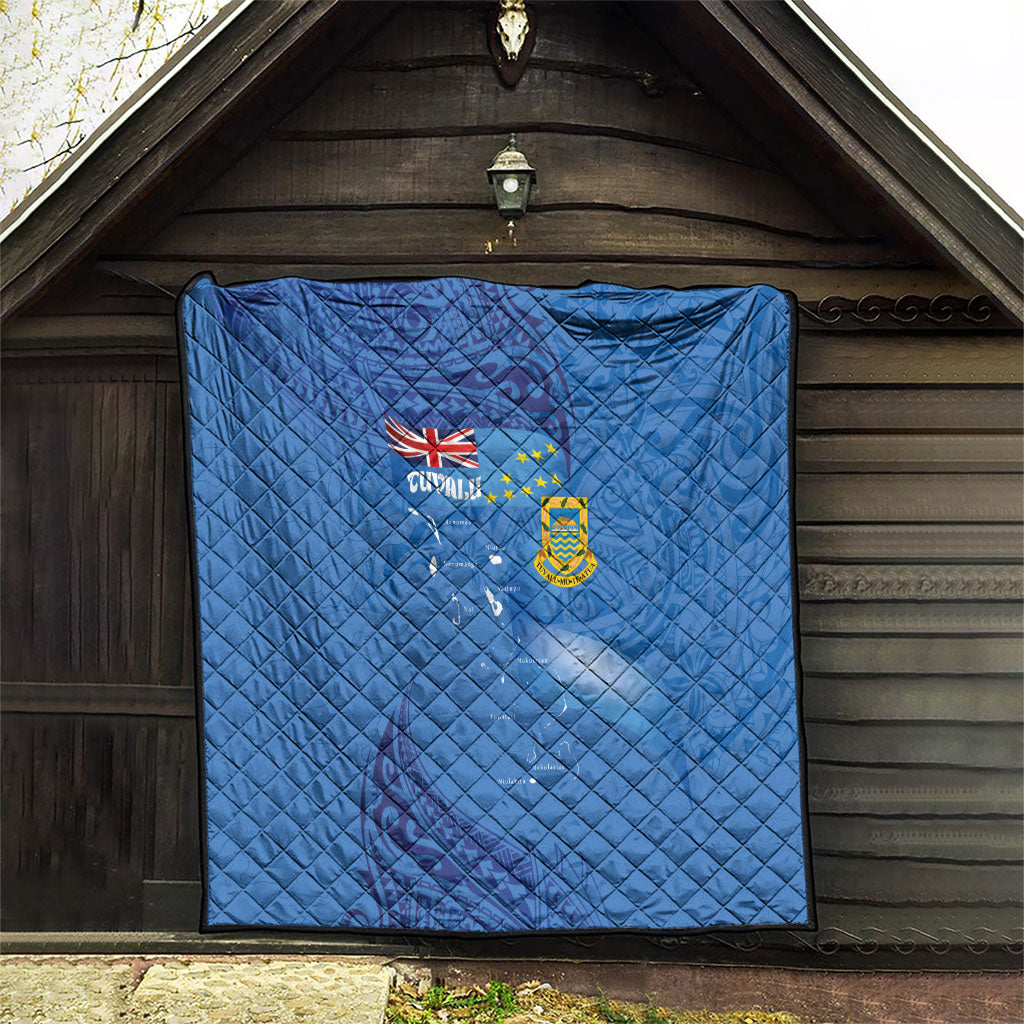 Tuvalu Heritage Quilt Map of the Islands and Polynesia Pattern LT03 - Polynesian Pride