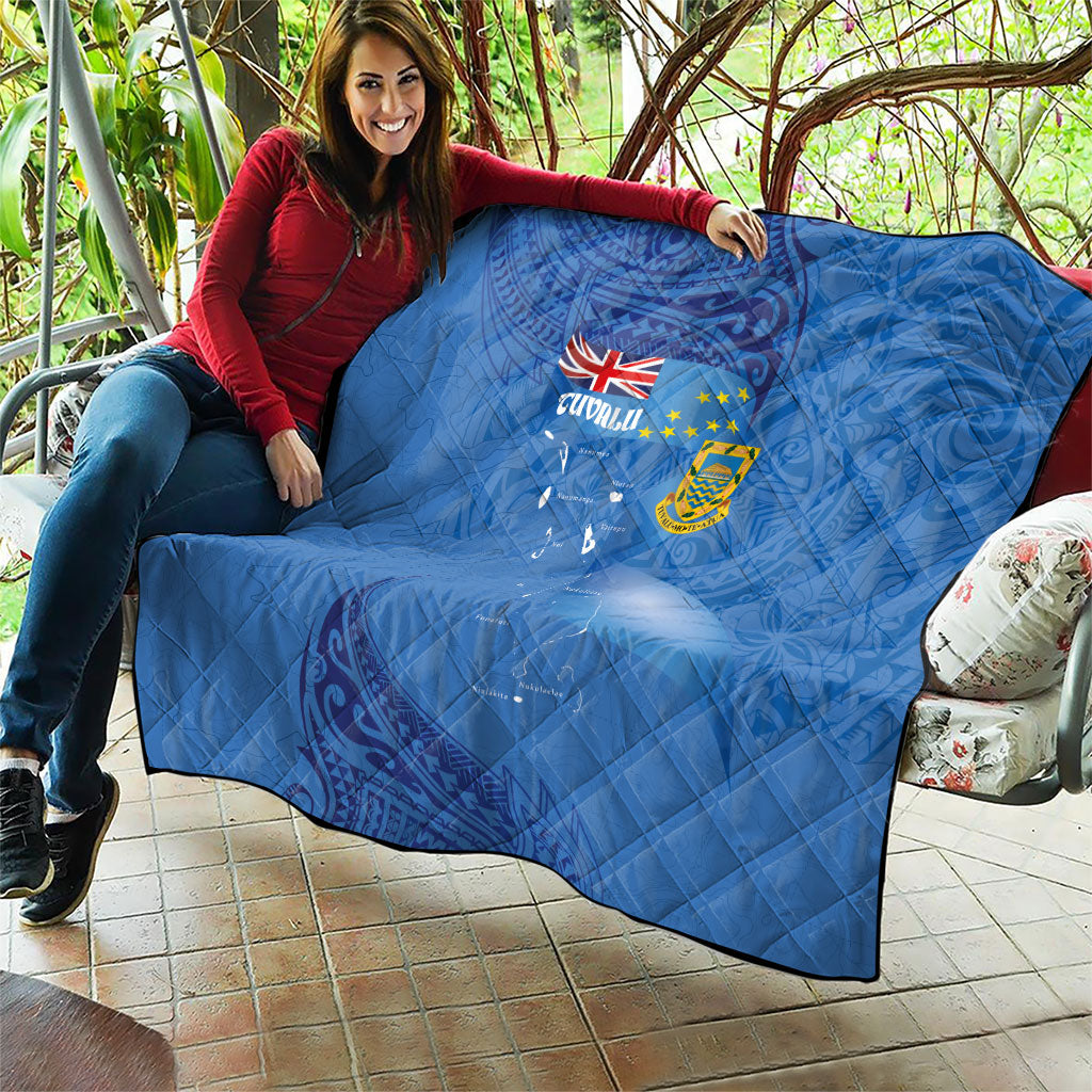 Tuvalu Heritage Quilt Map of the Islands and Polynesia Pattern LT03 - Polynesian Pride
