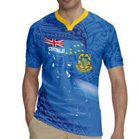 Tuvalu Heritage Rugby Jersey Map of the Islands and Polynesia Pattern LT03 - Polynesian Pride