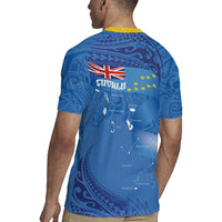 Tuvalu Heritage Rugby Jersey Map of the Islands and Polynesia Pattern LT03 - Polynesian Pride