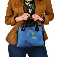 Tuvalu Heritage Shoulder Handbag Map of the Islands and Polynesia Pattern LT03 - Polynesian Pride