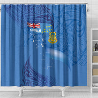 Tuvalu Heritage Shower Curtain Map of the Islands and Polynesia Pattern LT03 - Polynesian Pride