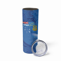 Tuvalu Heritage Skinny Tumbler Map of the Islands and Polynesia Pattern LT03 - Polynesian Pride