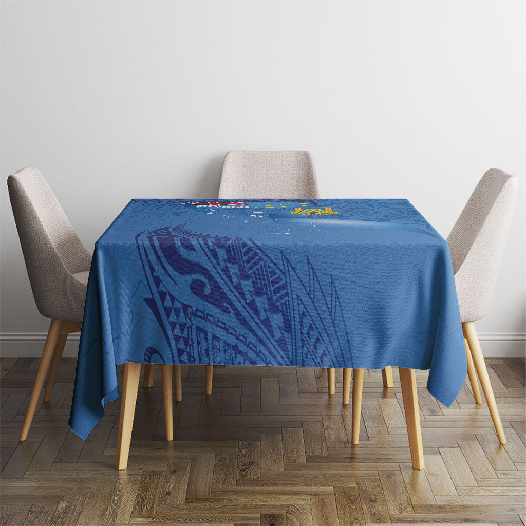 Tuvalu Heritage Tablecloth Map of the Islands and Polynesia Pattern LT03 - Polynesian Pride