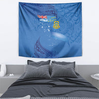 Tuvalu Heritage Tapestry Map of the Islands and Polynesia Pattern LT03 - Polynesian Pride