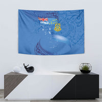 Tuvalu Heritage Tapestry Map of the Islands and Polynesia Pattern LT03 - Polynesian Pride