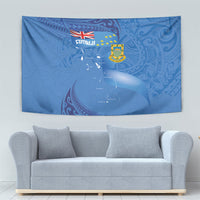 Tuvalu Heritage Tapestry Map of the Islands and Polynesia Pattern LT03 - Polynesian Pride