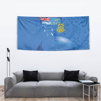 Tuvalu Heritage Tapestry Map of the Islands and Polynesia Pattern LT03 - Polynesian Pride