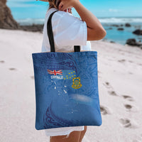 Tuvalu Heritage Tote Bag Map of the Islands and Polynesia Pattern LT03 - Polynesian Pride