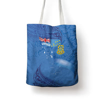 Tuvalu Heritage Tote Bag Map of the Islands and Polynesia Pattern LT03 - Polynesian Pride