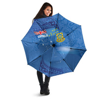 Tuvalu Heritage Umbrella Map of the Islands and Polynesia Pattern LT03 - Polynesian Pride