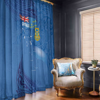 Tuvalu Heritage Window Curtain Map of the Islands and Polynesia Pattern LT03 - Polynesian Pride