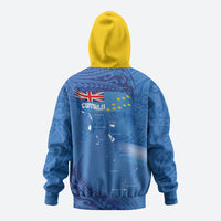 Tuvalu Heritage Zip Hoodie Map of the Islands and Polynesia Pattern LT03 - Polynesian Pride