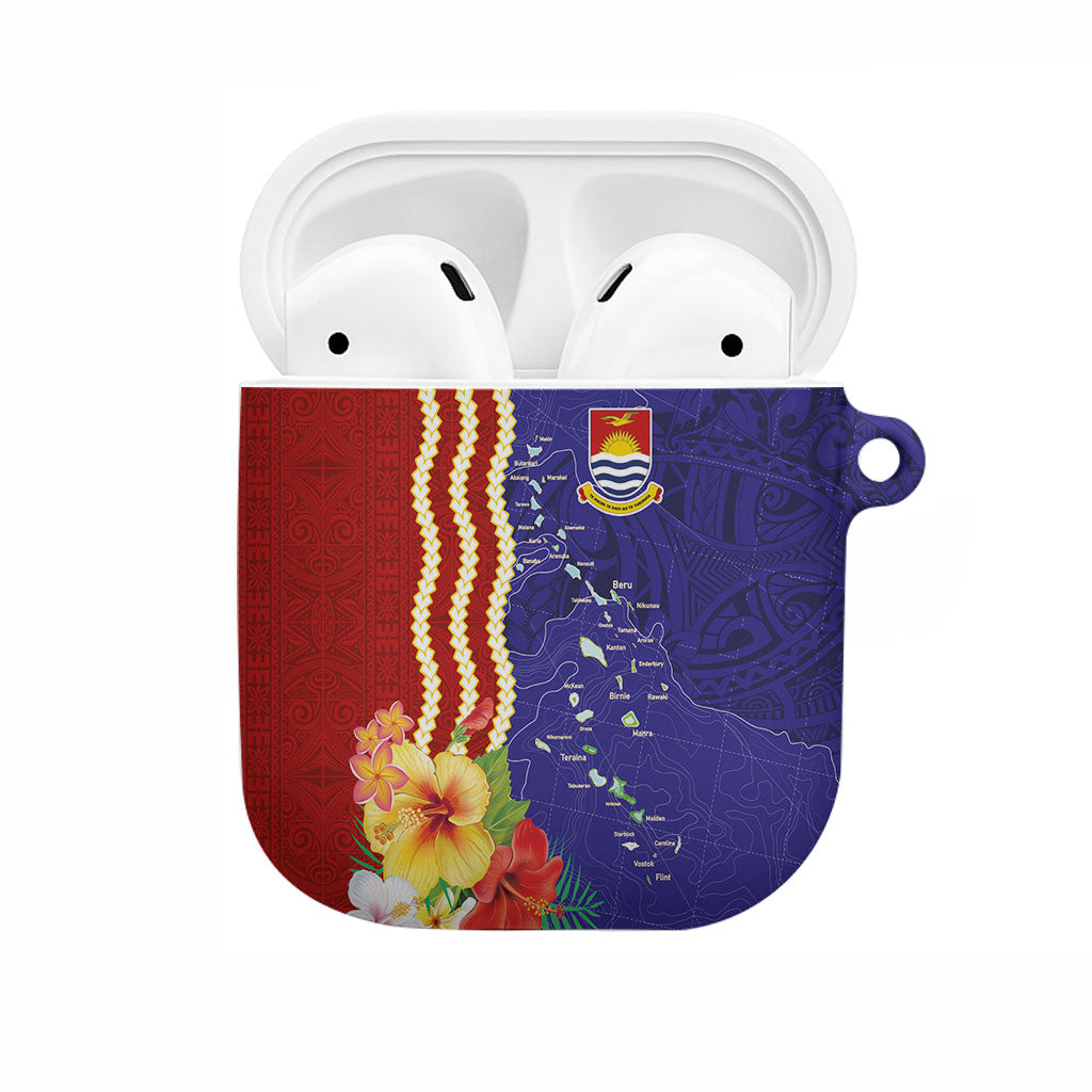 Kiribati Heritage AirPods Case Map of the Islands and Polynesia Pattern LT03 Multicolor - Polynesian Pride