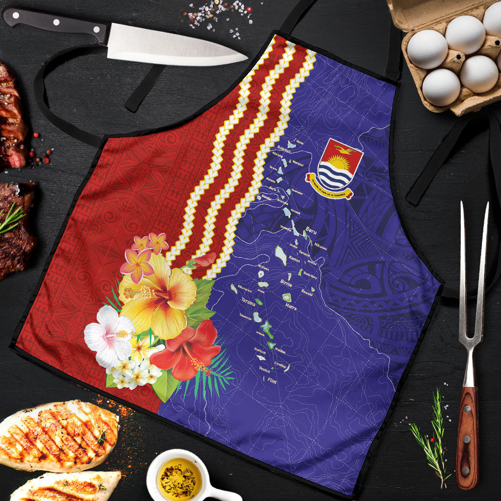 Kiribati Heritage Apron Map of the Islands and Polynesia Pattern LT03 Multicolor - Polynesian Pride