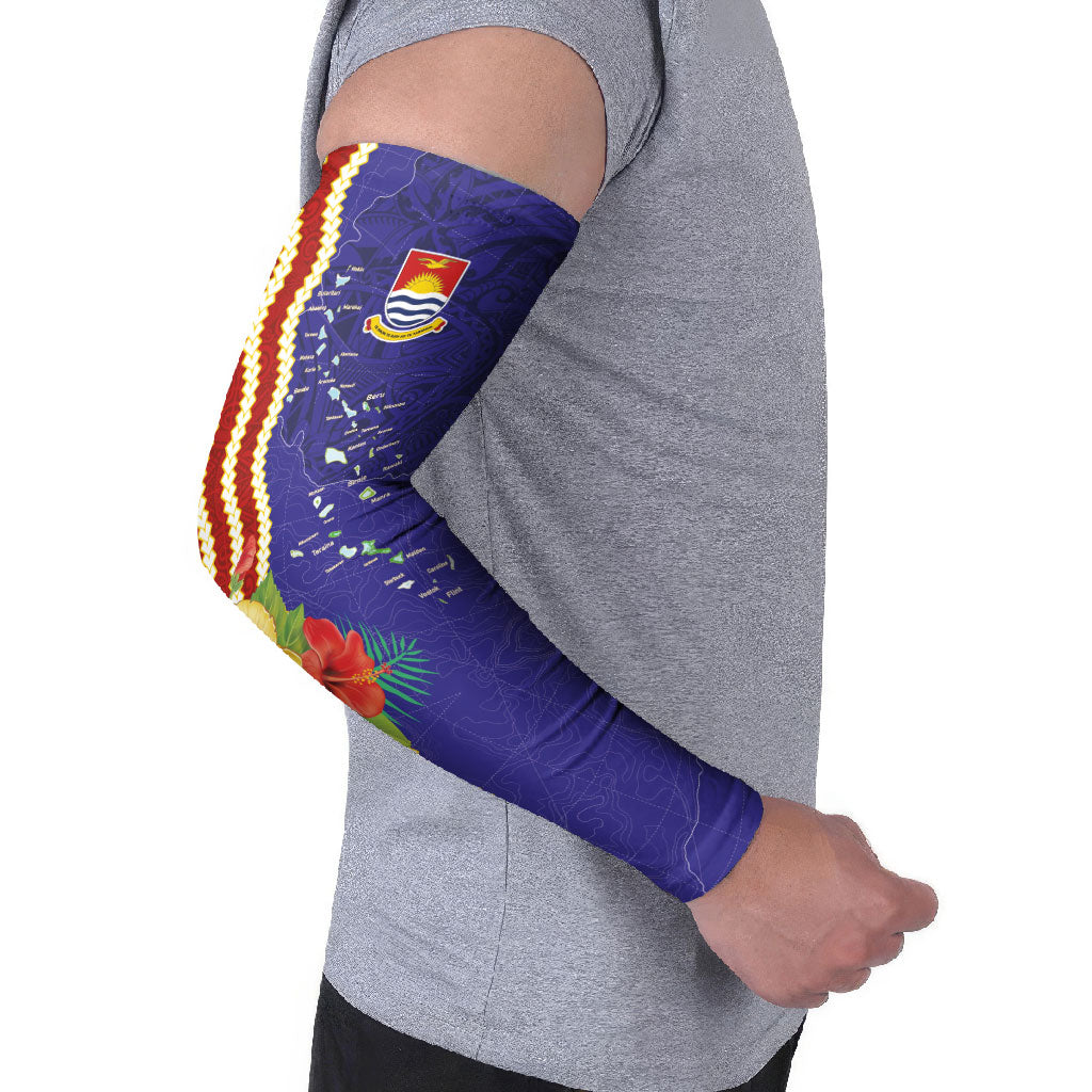 Kiribati Heritage Arm Sleeves Map of the Islands and Polynesia Pattern LT03 - Polynesian Pride