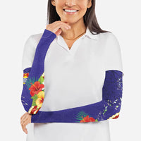 Kiribati Heritage Arm Sleeves Map of the Islands and Polynesia Pattern LT03 - Polynesian Pride