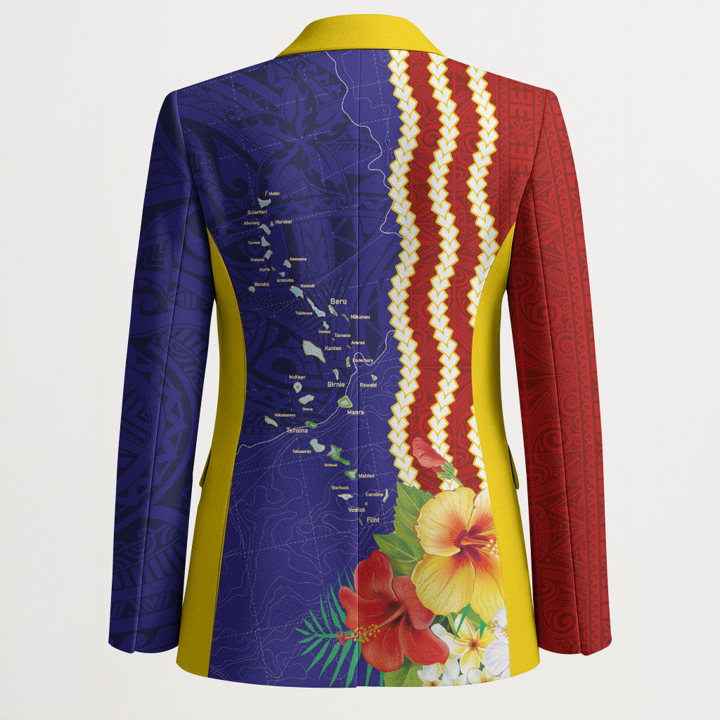 Kiribati Heritage Blazer Map of the Islands and Polynesia Pattern LT03 - Polynesian Pride